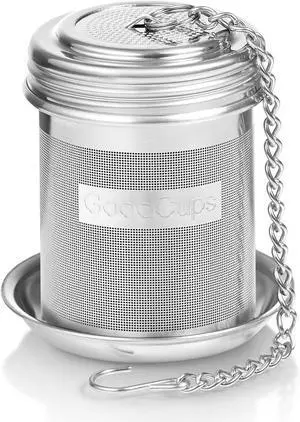 Stainless Steel Tea Infuser for Loose Leaf Tea, Small (1.5 Diameter x 2.2 Height) Extra Fine Mesh Strainer with Chain Hook & Lid, Reusable Tea Steeper for Mugs, Cups & Teapots Stainless Steel Tea Infuser for Loose Leaf Tea, Small (1.5 Diameter x 2.2 Height) Extra Fine Mesh Strainer with Chain Hook & Lid, Reusable Tea Steeper for Mugs, Cups & Teapots