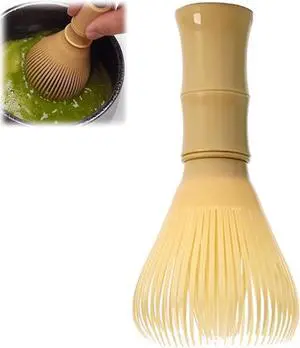 Matcha Whisk, PP Resin Matcha Stirrer, Traditional Handcrafted Japanese Matcha Tea Mixer Brush Mixing Tool Accessory for Tea Preparation (Yellow) Matcha Whisk, PP Resin Matcha Stirrer, Traditional Handcrafted Japanese Matcha Tea Mixer Brush Mixing Tool Accessory for Tea Preparation (Yellow)
