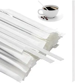 Ouliget Independent Packaging Three Hole Coffee Stirrers Sticks,2 in 1 Disposable Plastic Coffee Straw for Coffee Milk Tea Cocktail Party Drinking (White 9 Inches) Ouliget Independent Packaging Three Hole Coffee Stirrers Sticks,2 in 1 Disposable Plastic Coffee Straw for Coffee Milk Tea Cocktail Party Drinking (White 9 Inches)