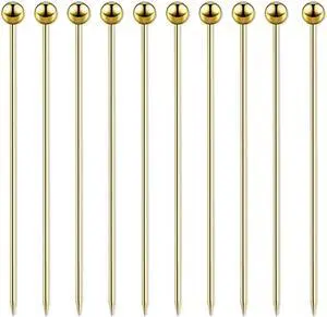 15 Pieces Stainless Steel Cocktail Picks Metal Martini Picks 4.3 inch Gold 15 Pieces Stainless Steel Cocktail Picks Metal Martini Picks 4.3 inch Gold