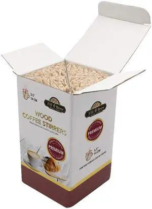 Fill 'n Brew Wood Coffee, Tea & Beverage Stirrers (5.5" Length, 500 Count): 1 Box / 500 stir Sticks Fill 'n Brew Wood Coffee, Tea & Beverage Stirrers (5.5" Length, 500 Count): 1 Box / 500 stir Sticks