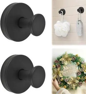 Suction Cup Hooks, 2 Pack No-Drill Removable Wreath Hangers for Front Door, Towel Hooks for Bathroom Shower Glass Window Mirror Door Suction Cup Hooks, 2 Pack No-Drill Removable Wreath Hangers for Front Door, Towel Hooks for Bathroom Shower Glass Window Mirror Door