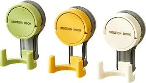 3PCS Suction Cup Hooks, Adhesive Shower Towel Hooks, No Drill Glass Door Shower Suction Hooks Heavy Duty Coat Robe Hook Suction Wreath Hanger for Shower,Bathrooms Wall,Kitchen,Glass Door,Mirror,Tiles 3PCS Suction Cup Hooks, Adhesive Shower Towel Hooks, No Drill Glass Door Shower Suction Hooks Heavy Duty Coat Robe Hook Suction Wreath Hanger for Shower,Bathrooms Wall,Kitchen,Glass Door,Mirror,Tiles