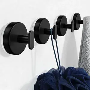 pickpiff Suction Cup Hooks for Shower: 15 LB Strong Wall Hanger for Bathroom, Front Door, Glass, Window, RV, Holder for Towel, Christmas Wreath, Coat, Loofah, Waterproof & Reusable, Matt Black 4 Pack pickpiff Suction Cup Hooks for Shower: 15 LB Strong Wall Hanger for Bathroom, Front Door, Glass, Window, RV, Holder for Towel, Christmas Wreath, Coat, Loofah, Waterproof & Reusable, Matt Black 4 Pack