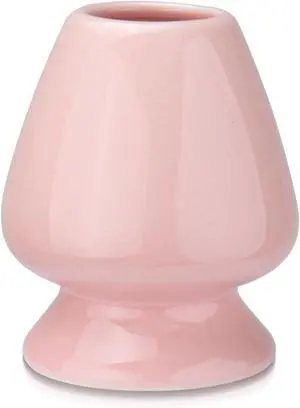 Traditional Japanese Matcha Tea Whisk Holder, 70mm Chasen Stand, Pink Ceramic, 2.7"L x 2.5"W Traditional Japanese Matcha Tea Whisk Holder, 70mm Chasen Stand, Pink Ceramic, 2.7"L x 2.5"W