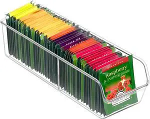 FUCDTEFC Tea Bag Organizer, Tea Bag Holder Box Storage Bin, Clear Tea Packet Plastic Drawer, Sugar Packet, Coffee, Condiment, Spice Bag Holder for Kitchen Cabinet, Countertop, Fridge FUCDTEFC Tea Bag Organizer, Tea Bag Holder Box Storage Bin, Clear Tea Packet Plastic Drawer, Sugar Packet, Coffee, Condiment, Spice Bag Holder for Kitchen Cabinet, Countertop, Fridge