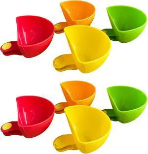 8-piece Dip Clip for Bowls Plates | French fries and dipping sauce service set | For ketchup, spices, salt, sugar, salad dressing, spices | Colorful sandwich dipping sauce bowls for portion control 8-piece Dip Clip for Bowls Plates | French fries and dipping sauce service set | For ketchup, spices, salt, sugar, salad dressing, spices | Colorful sandwich dipping sauce bowls for portion control