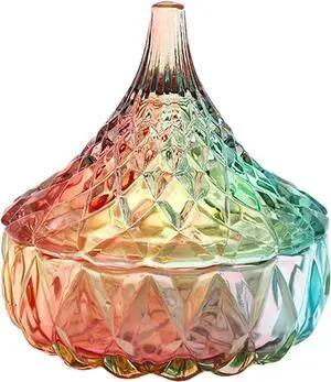 Mini Crystal Glass Candy Dish Candy Jar Candy Box with Lid Small Covered Candy Bowl Sugar Cookie Jar Food Jar Seasoning Jar Decorative Glass Jewelry Box for Home Kitchen Office Desk Decor(Colorful) Mini Crystal Glass Candy Dish Candy Jar Candy Box with Lid Small Covered Candy Bowl Sugar Cookie Jar Food Jar Seasoning Jar Decorative Glass Jewelry Box for Home Kitchen Office Desk Decor(Colorful)