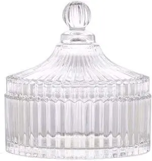 280ML/10Oz Candy Dishes Crystal Glass Candy Box with Lid Decorative Covered Food Storage Organization Sugar Bowl Cookie Jar Biscuit Jar Seasoning Jar for Home Kitchen(Clear) 280ML/10Oz Candy Dishes Crystal Glass Candy Box with Lid Decorative Covered Food Storage Organization Sugar Bowl Cookie Jar Biscuit Jar Seasoning Jar for Home Kitchen(Clear)