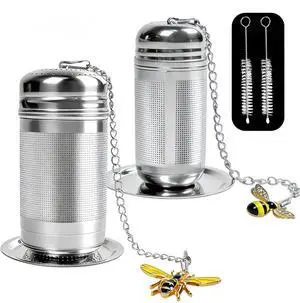 2 Pack Extra Fine Mesh Tea Infuser for Loose Leaf Tea Steeper 2 Pack Extra Fine Mesh Tea Infuser for Loose Leaf Tea Steeper