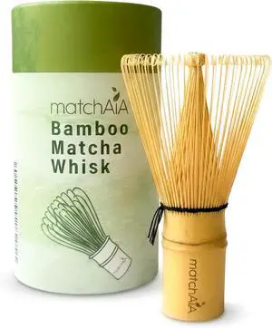 MatchAiA Premium Bamboo Matcha Whisk (Chasen) - Handcrafted Traditional 100-Prong Japanese Tea Whisk for Ceremonial Matcha & Modern Lattes MatchAiA Premium Bamboo Matcha Whisk (Chasen) - Handcrafted Traditional 100-Prong Japanese Tea Whisk for Ceremonial Matcha & Modern Lattes