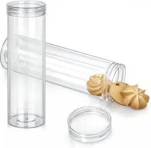 Storage Container Round Cookie Containers Cookie Storage Plastic Cracker Keeper Transparent with Lid Airtight Spaghetti Clear Cylinder CookieHolder FoodStorage Storage Container Round Cookie Containers Cookie Storage Plastic Cracker Keeper Transparent with Lid Airtight Spaghetti Clear Cylinder CookieHolder FoodStorage