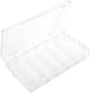 Clear Visible Plastic Storage Box with Removable Dividers, 36 Grids, Suitable for Jewelry, Screws Hardware Accessories Organizer, Crafts, Fishing Tackle Clear Visible Plastic Storage Box with Removable Dividers, 36 Grids, Suitable for Jewelry, Screws Hardware Accessories Organizer, Crafts, Fishing Tackle