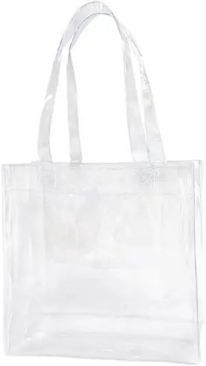 1pcs Waterproof Large Transparent Pvc Shopping Clear Tote Bag with Handles Beach Bags for Work Beach Sports 1pcs Waterproof Large Transparent Pvc Shopping Clear Tote Bag with Handles Beach Bags for Work Beach Sports