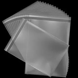 120Pcs 9"x12" Self Seal Cellophane Bags, 2 Mil Thick 120Pcs 9"x12" Self Seal Cellophane Bags, 2 Mil Thick