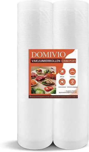 Vacuum Sealer Rolls 2 Pack, 8" x 16' Vacuum Seal Bags for Food Storage Saver, BPA-Free FoodSaver Bags Rolls for Freezer, Meal Prep & Sous Vide Cooking Vacuum Sealer Rolls 2 Pack, 8" x 16' Vacuum Seal Bags for Food Storage Saver, BPA-Free FoodSaver Bags Rolls for Freezer, Meal Prep & Sous Vide Cooking