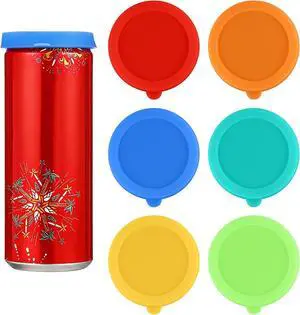 6 PCS Silicone Soda Can Lids, 2.3 Inch Reusable Sodas Cans Lids to Keep Carbonation Can Stopper or Protector for Soda, Beer, Drink, Juice, Coke, Beverage, Fits Standard Cans(6 Color, Dishwasher Safe) 6 PCS Silicone Soda Can Lids, 2.3 Inch Reusable Sodas Cans Lids to Keep Carbonation Can Stopper or Protector for Soda, Beer, Drink, Juice, Coke, Beverage, Fits Standard Cans(6 Color, Dishwasher Safe)