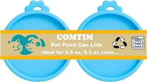 Comtim Cat Food Can Covers Lids for 5.5 oz Cans, 2 Pack Silicone Cat Food Can Lids for 5.5 oz 5.3 oz Cans...Pet Food Can Covers Reusable Can Toppers Savers for Wet Food Comtim Cat Food Can Covers Lids for 5.5 oz Cans, 2 Pack Silicone Cat Food Can Lids for 5.5 oz 5.3 oz Cans...Pet Food Can Covers Reusable Can Toppers Savers for Wet Food