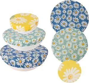 3-Pack Reusable Beeswax Bowl Covers for Bread Proofing, Stretch Fit 4-13" 3-Pack Reusable Beeswax Bowl Covers for Bread Proofing, Stretch Fit 4-13"