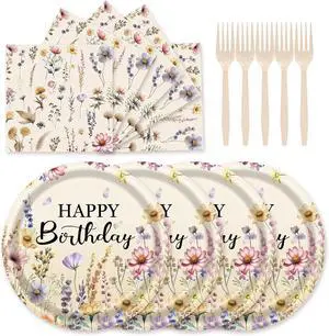 72Pcs Fall Wildflower Plates and Napkins, Floral Birthday Party Supplies Autumn Wildflower Paper Plates and Napkins Forks Tableware Decorations for Fall Picnic Tea Party Baby Shower Birthday, Serve 24 72Pcs Fall Wildflower Plates and Napkins, Floral Birthday Party Supplies Autumn Wildflower Paper Plates and Napkins Forks Tableware Decorations for Fall Picnic Tea Party Baby Shower Birthday, Serve 24