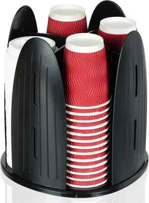 Rotating Paper Cup Dispenser,Cup Holder with 4 Compartments, Rotating Paper Cup Dispenser,Cup Holder with 4 Compartments,