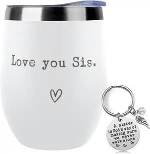 SHOW-YA Sister Gifts from Sister - I Love You Sis - Sisters Gifts for Birthday - Graduation Gift Thanksgiving Christmas Gift for Sisters - 12oz Coffee Cup(White) SHOW-YA Sister Gifts from Sister - I Love You Sis - Sisters Gifts for Birthday - Graduation Gift Thanksgiving Christmas Gift for Sisters - 12oz Coffee Cup(White)