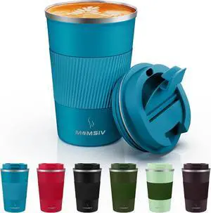 MOMSIV 12oz Travel Coffee Mug, Insulated Coffee Cup with Leak Proof Lid MOMSIV 12oz Travel Coffee Mug, Insulated Coffee Cup with Leak Proof Lid