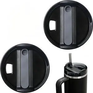 2 Pack Tumbler Lid for Stanley 40 oz Cup,Replacement Lids for Stanley Tumblers Travel Coffee Mug Spill Proof Splash Resistant Silicone Sliding Covers(Black) 2 Pack Tumbler Lid for Stanley 40 oz Cup,Replacement Lids for Stanley Tumblers Travel Coffee Mug Spill Proof Splash Resistant Silicone Sliding Covers(Black)