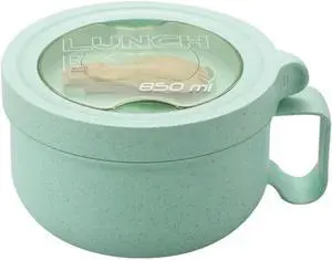 Rarapop 28.7oz Microwave Soup Bowl Containers with Lids, Wheat Straw Ramen Noodles Cup Mug for Instant Noodles,Oatmeal, Gumbo, Salad,Crunch,Cereal & More - Easy-Grip Design, Green Rarapop 28.7oz Microwave Soup Bowl Containers with Lids, Wheat Straw Ramen Noodles Cup Mug for Instant Noodles,Oatmeal, Gumbo, Salad,Crunch,Cereal & More - Easy-Grip Design, Green