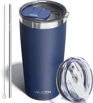 20oz Travel Coffee Tumbler, Insulated Travel Mug, Navy Blue 20oz Travel Coffee Tumbler, Insulated Travel Mug, Navy Blue
