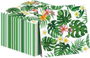 Hawaiian Luau Napkins for Aloha Happy Birthday Party Supplies Tropical Tiki Themed Paper Napkins Disposable for Kids Baby Shower Summer Pool Beach Party Favors (50 Pack) Hawaiian Luau Napkins for Aloha Happy Birthday Party Supplies Tropical Tiki Themed Paper Napkins Disposable for Kids Baby Shower Summer Pool Beach Party Favors (50 Pack)