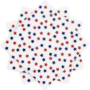 Patriotic Party Supplies 4th of JULY paper napkins 60Count 6.5 x 6.5 inch Americana Stars Cocktail Napkins for Parties,Veterans Day Election Day 4th of July Independence Day Decorations Patriotic Party Supplies 4th of JULY paper napkins 60Count 6.5 x 6.5 inch Americana Stars Cocktail Napkins for Parties,Veterans Day Election Day 4th of July Independence Day Decorations