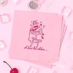 Pink Martini Cocktail Napkins,Bikinis and Martinis Bachelorette Party Decor, A Bride In A Tini Bit Party Supplies, Pack of 50ct Pink Martini Cocktail Napkins,Bikinis and Martinis Bachelorette Party Decor, A Bride In A Tini Bit Party Supplies, Pack of 50ct