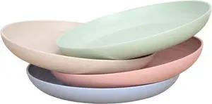7.8 Inches Unbreakable Wheat Straw Plates - Reusable Plate Set - Dishwasher & Microwave Safe - Perfect for Dinner Dishes - Healthy, BPA Free & Eco-Friendly (7.8 Inches) 7.8 Inches Unbreakable Wheat Straw Plates - Reusable Plate Set - Dishwasher & Microwave Safe - Perfect for Dinner Dishes - Healthy, BPA Free & Eco-Friendly (7.8 Inches)