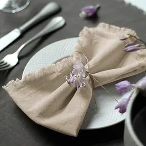Handmade Cloth Napkins 100% Cotton Napkins with FringeDelicate Handmade Cloth Napkins for Dinners, Parties, Weddings and More18 x 18 Inch Set of 4 - Beige Handmade Cloth Napkins 100% Cotton Napkins with FringeDelicate Handmade Cloth Napkins for Dinners, Parties, Weddings and More18 x 18 Inch Set of 4 - Beige