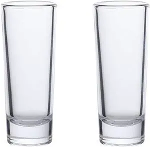 2 Pack 2 oz Shot Glasses Set Clear Tall Glass Shot Glasses with Heavy Base Ideal for Tequila Vodka Whiskey Liquor - Shot Cups for Parties and Bars (2PCAK Tall) 2 Pack 2 oz Shot Glasses Set Clear Tall Glass Shot Glasses with Heavy Base Ideal for Tequila Vodka Whiskey Liquor - Shot Cups for Parties and Bars (2PCAK Tall)