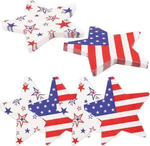 CCINEE 50 Packs 4th of July Napkins Bulk, Red White Blue Disposable Star Patriotic Cocktail Paper Napkins for Memorial Day Independence Day 250th Anniversary Dinner Party Table Decorations CCINEE 50 Packs 4th of July Napkins Bulk, Red White Blue Disposable Star Patriotic Cocktail Paper Napkins for Memorial Day Independence Day 250th Anniversary Dinner Party Table Decorations