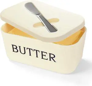 Butter Dish with Lid, Countertop & Fridge Butter Holder Butter Dish with Lid, Countertop & Fridge Butter Holder