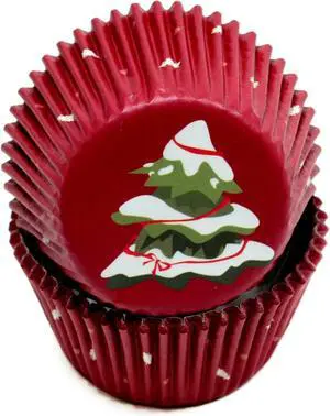 Chef Craft Paper Patterned Cupcake Liners, 50 Count, Red/Green/White Chef Craft Paper Patterned Cupcake Liners, 50 Count, Red/Green/White