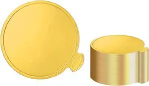YYaaloa 3.15 Inch Mini Round Golden Cake Boards 50pcs Mousse Cupcake Base Paper Plates Circle Dessert Board (Gold 3inch 50pcs) YYaaloa 3.15 Inch Mini Round Golden Cake Boards 50pcs Mousse Cupcake Base Paper Plates Circle Dessert Board (Gold 3inch 50pcs)
