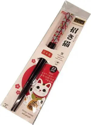 Daiso Good Luck Chopsticks 9.1in Made in Japan (Lucky Cat) Daiso Good Luck Chopsticks 9.1in Made in Japan (Lucky Cat)