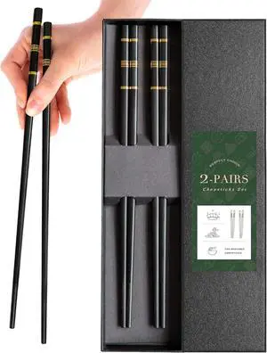 Glass Fiber Chopsticks-Reusable Japanese-style, Chinese-style and Korean-style Chopsticks, Dishwasher-safe, ï¼2 Pairs Gift Setï¼ Glass Fiber Chopsticks-Reusable Japanese-style, Chinese-style and Korean-style Chopsticks, Dishwasher-safe, ï¼2 Pairs Gift Setï¼