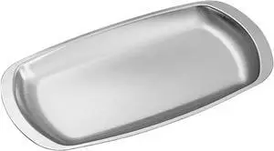 Thickened Serving Tray, 7.5 Inch x 4.1 Inch Strainless Steel Trinket Tray, for Serving Fruit, Cake, Barbecue, Cosmetics Jewelry, Grilled Meat, and Snack at Home, Party and Outdoors (Small) Thickened Serving Tray, 7.5 Inch x 4.1 Inch Strainless Steel Trinket Tray, for Serving Fruit, Cake, Barbecue, Cosmetics Jewelry, Grilled Meat, and Snack at Home, Party and Outdoors (Small)
