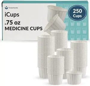 Paper Medicine Cups .75 oz - 250 Disposable Pill Cups Paper Medicine Cups .75 oz - 250 Disposable Pill Cups