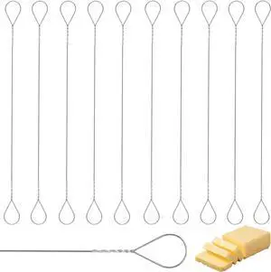 Mozeat Lens 5.7 inch Cheese Slicer Wire,10 PCS Cheese Slicer Replacement Wires Food Grade Stainless Steel Cheese Cutter Wire Cheese Wire Knife Kit for Slicing Cheeses Butter Mozeat Lens 5.7 inch Cheese Slicer Wire,10 PCS Cheese Slicer Replacement Wires Food Grade Stainless Steel Cheese Cutter Wire Cheese Wire Knife Kit for Slicing Cheeses Butter