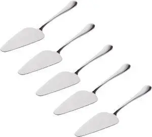 YTYKINOY Pack of 5 Stainless Steel Pie Pizza Cake Pastry Server 8.9inch Pie Pizza Cake Dessert Shovel Cutter YTYKINOY Pack of 5 Stainless Steel Pie Pizza Cake Pastry Server 8.9inch Pie Pizza Cake Dessert Shovel Cutter