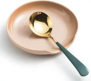 Gomakren Ceramic Spoon Rest for Stove Top 5 Inch Large Coffee Spoon Holder Gomakren Ceramic Spoon Rest for Stove Top 5 Inch Large Coffee Spoon Holder