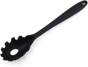 Silicone Pasta Fork (11.5"), High Heat Resistant to 480°F, Hygienic One Piece Design, Spaghetti Strainer & Server Spoon Pasta Forks (Black) Silicone Pasta Fork (11.5"), High Heat Resistant to 480°F, Hygienic One Piece Design, Spaghetti Strainer & Server Spoon Pasta Forks (Black)