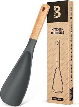 Badiano Silicone Cooking Spoon for Nonstick Cookware, Multi-function,11.4in Badiano Silicone Cooking Spoon for Nonstick Cookware, Multi-function,11.4in
