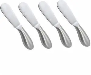 4 Pcs Stainless Steel Cheese and Butter Spreader Knives Set 4 Pcs Stainless Steel Cheese and Butter Spreader Knives Set